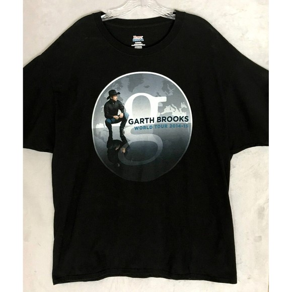 Hanes Other - GARTH BROOKS Concert T Shirt Mens XL Country World‎ Tour 2014 2015 Cities 2-Side